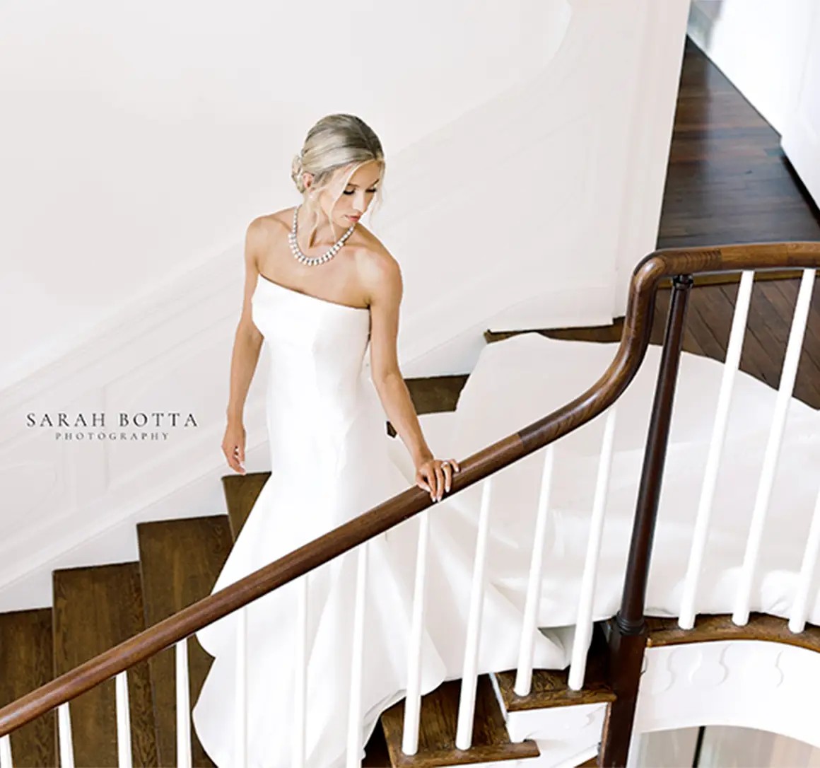 bride wearing a white gown