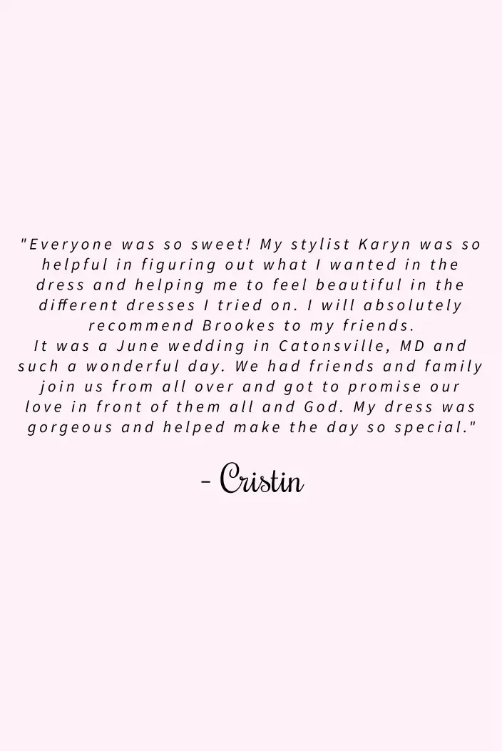 Real Bride's review note image