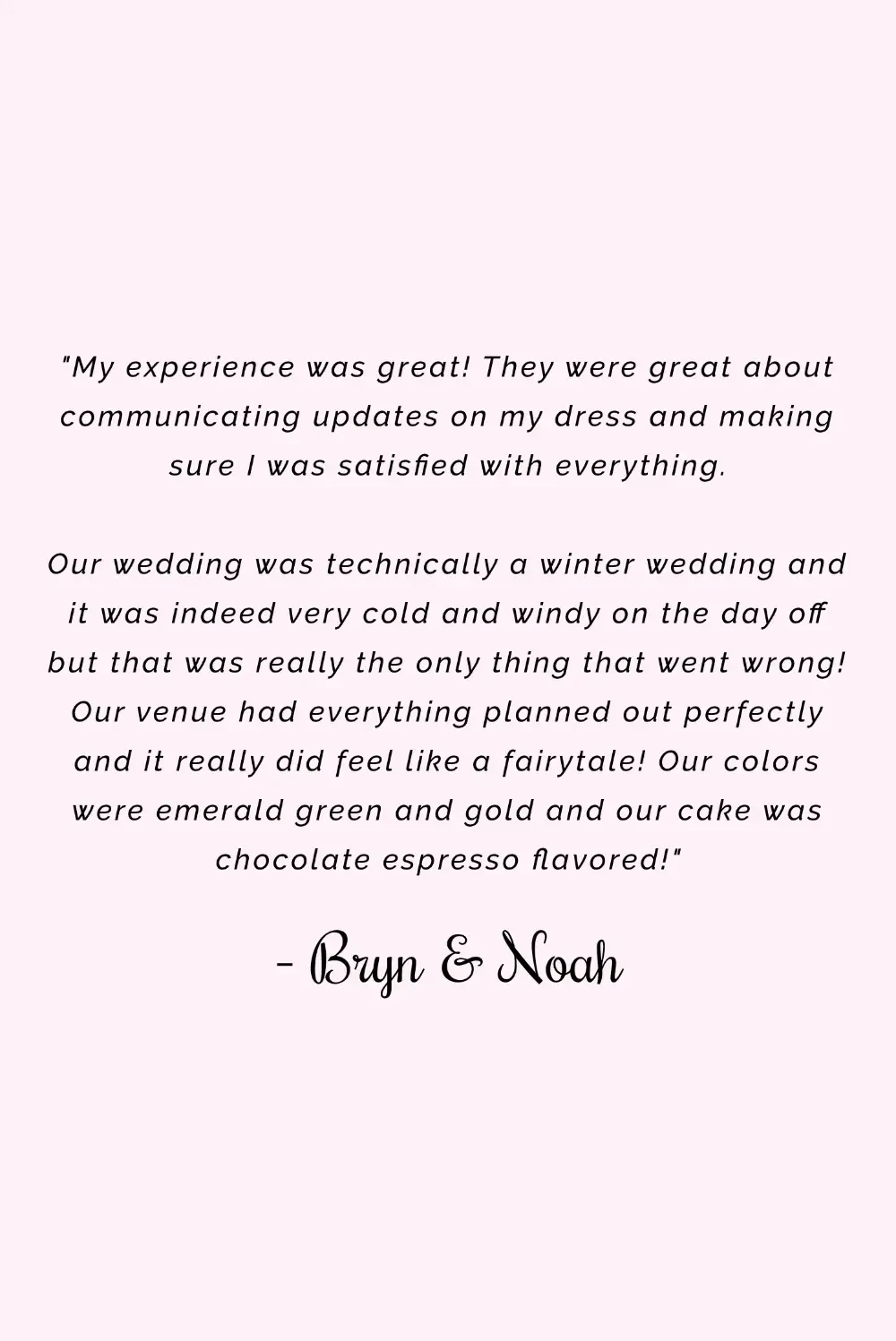 Bryn and Noah review