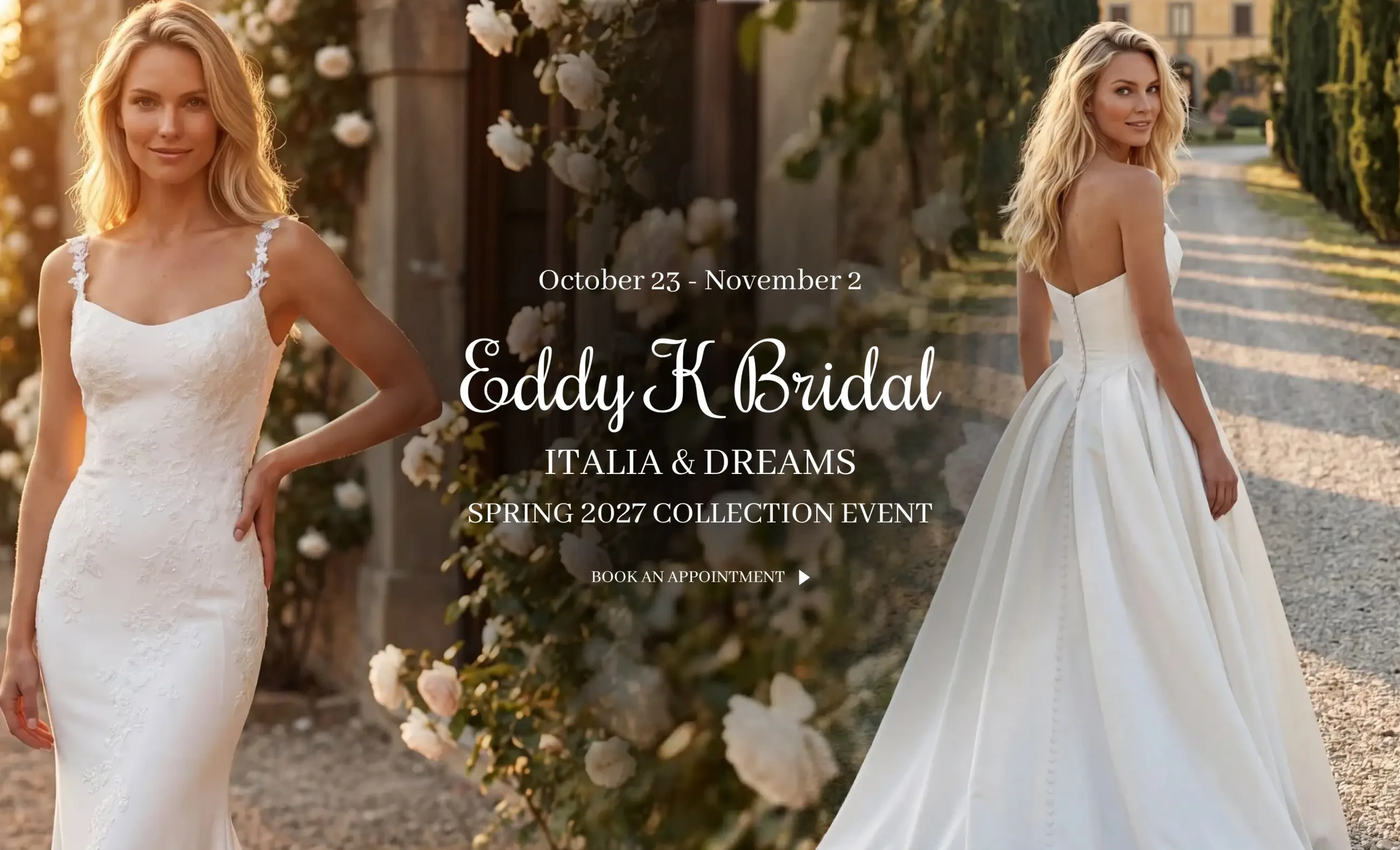 Eddy K Bridal Italia and Dreams Spring 2027 collection event